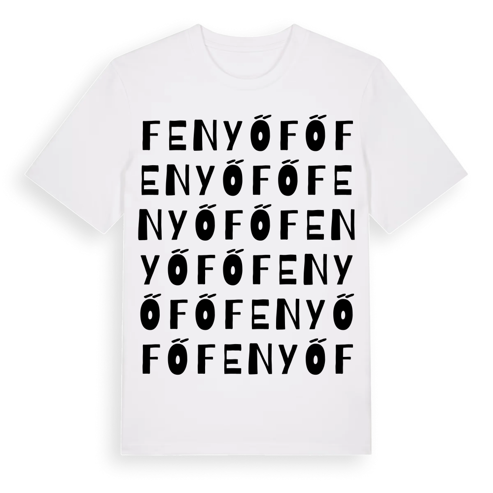 Fenyőfő ordlek t-shirt – White, i miljö