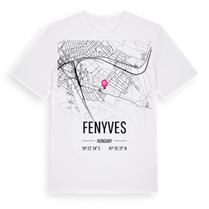 Fenyves karta t-shirt – ekologisk bomull t-shirt från Pinshirt