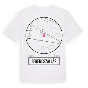 Ferencszállás t-shirt – ekologisk bomull t-shirt från Pinshirt