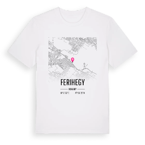 Ferihegy karta t-shirt – ekologisk bomull t-shirt från Pinshirt