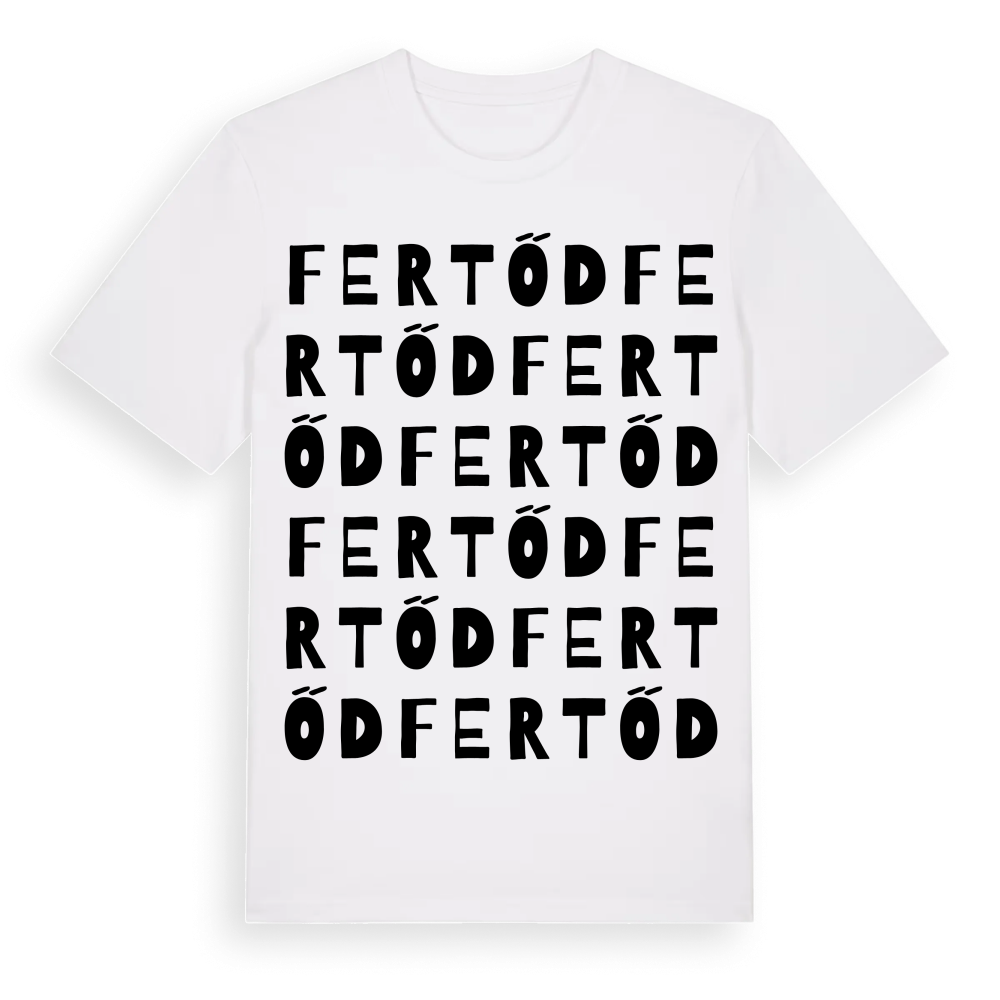 Fertőd ordlek t-shirt – White, i miljö