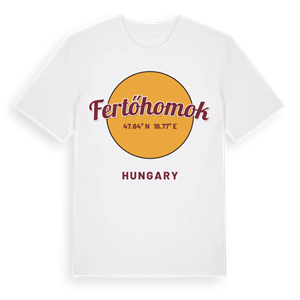 Fertőhomok cirkel t-shirt – ekologisk bomull t-shirt från Pinshirt