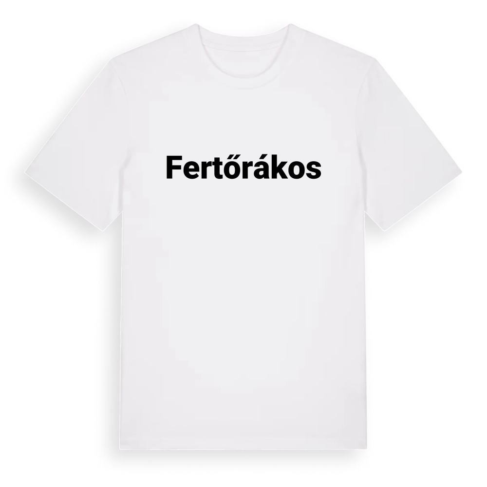 Fertőrákos fetstil t-shirt – White, i miljö