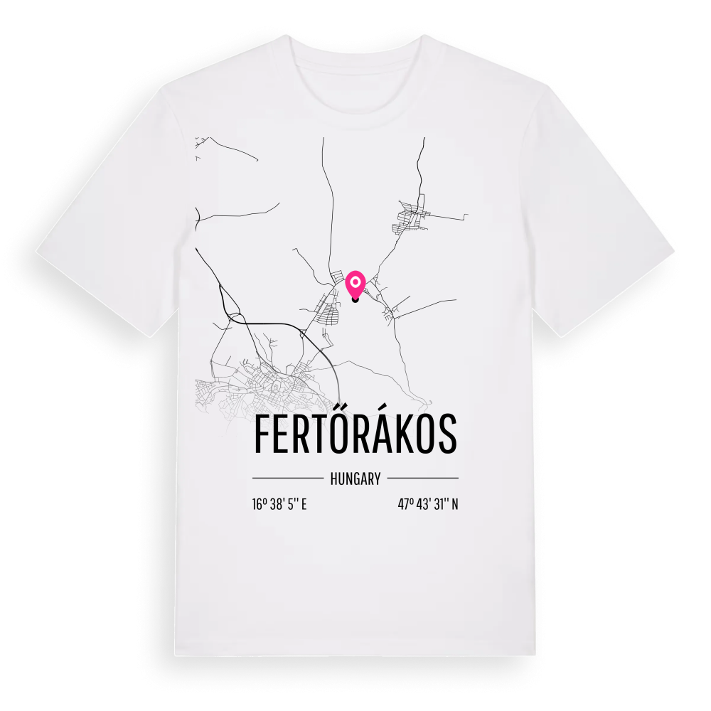 Fertőrákos karta t-shirt – White, i miljö