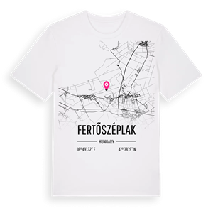 Fertőszéplak karta t-shirt – ekologisk bomull t-shirt från Pinshirt