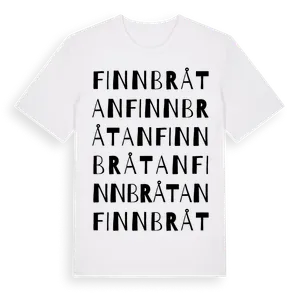 Finnbråtan ordlek t-shirt – ekologisk bomull t-shirt från Pinshirt
