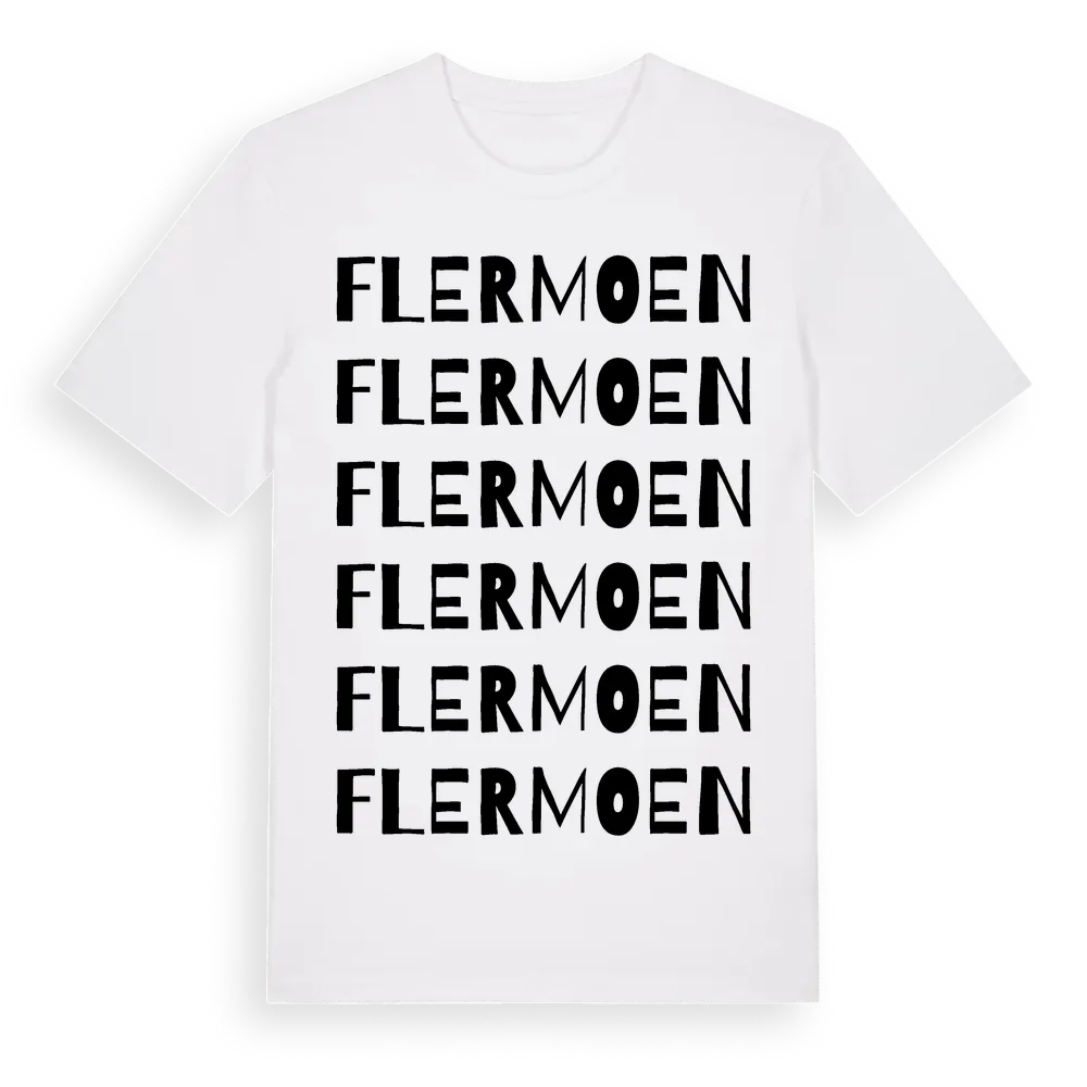Flermoen ordlek t-shirt i miljö