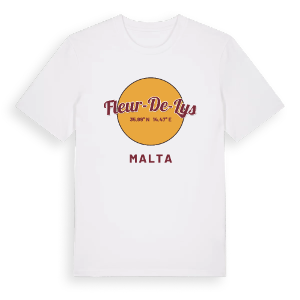Fleur-de-Lys cirkel t-shirt – ekologisk bomull t-shirt från Pinshirt