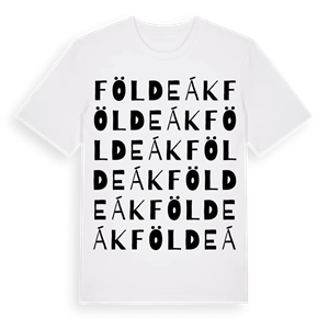 Földeák ordlek t-shirt – ekologisk bomull t-shirt från Pinshirt