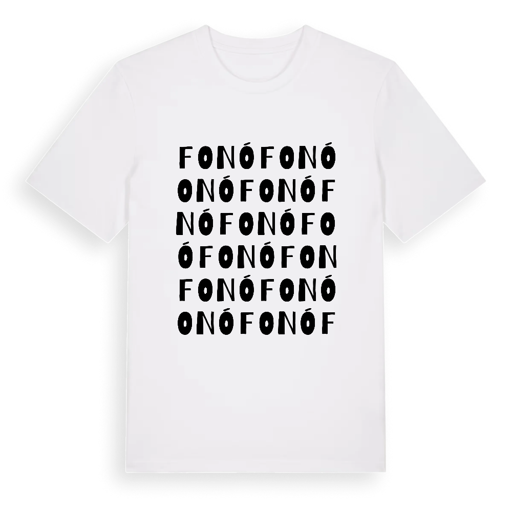 Fonó ordlek t-shirt – White, i miljö