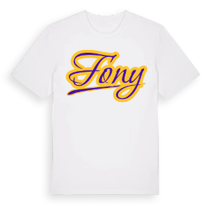 Fony baseball t-shirt – ekologisk bomull t-shirt från Pinshirt