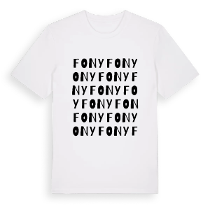 Fony ordlek t-shirt – ekologisk bomull t-shirt från Pinshirt