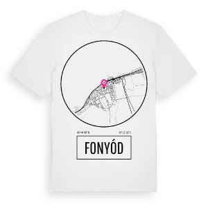 Fonyód t-shirt – ekologisk bomull t-shirt från Pinshirt