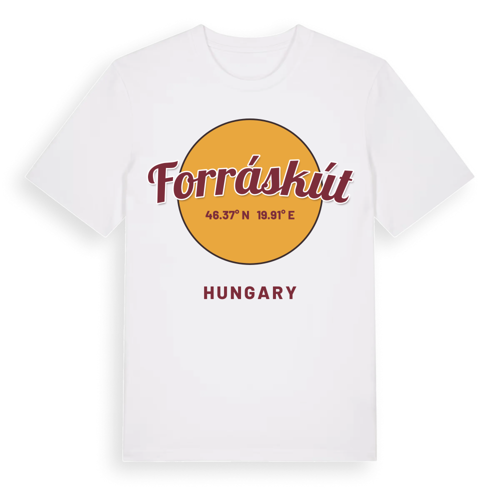 Forráskút cirkel t-shirt – White, i miljö