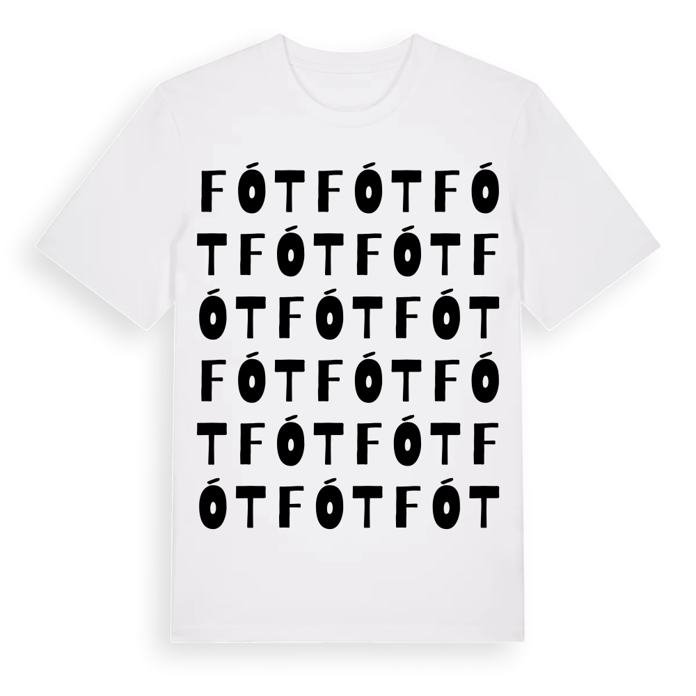 Fót ordlek t-shirt – White, i miljö