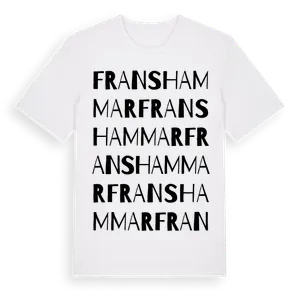 Franshammar ordlek t-shirt – ekologisk bomull t-shirt från Pinshirt
