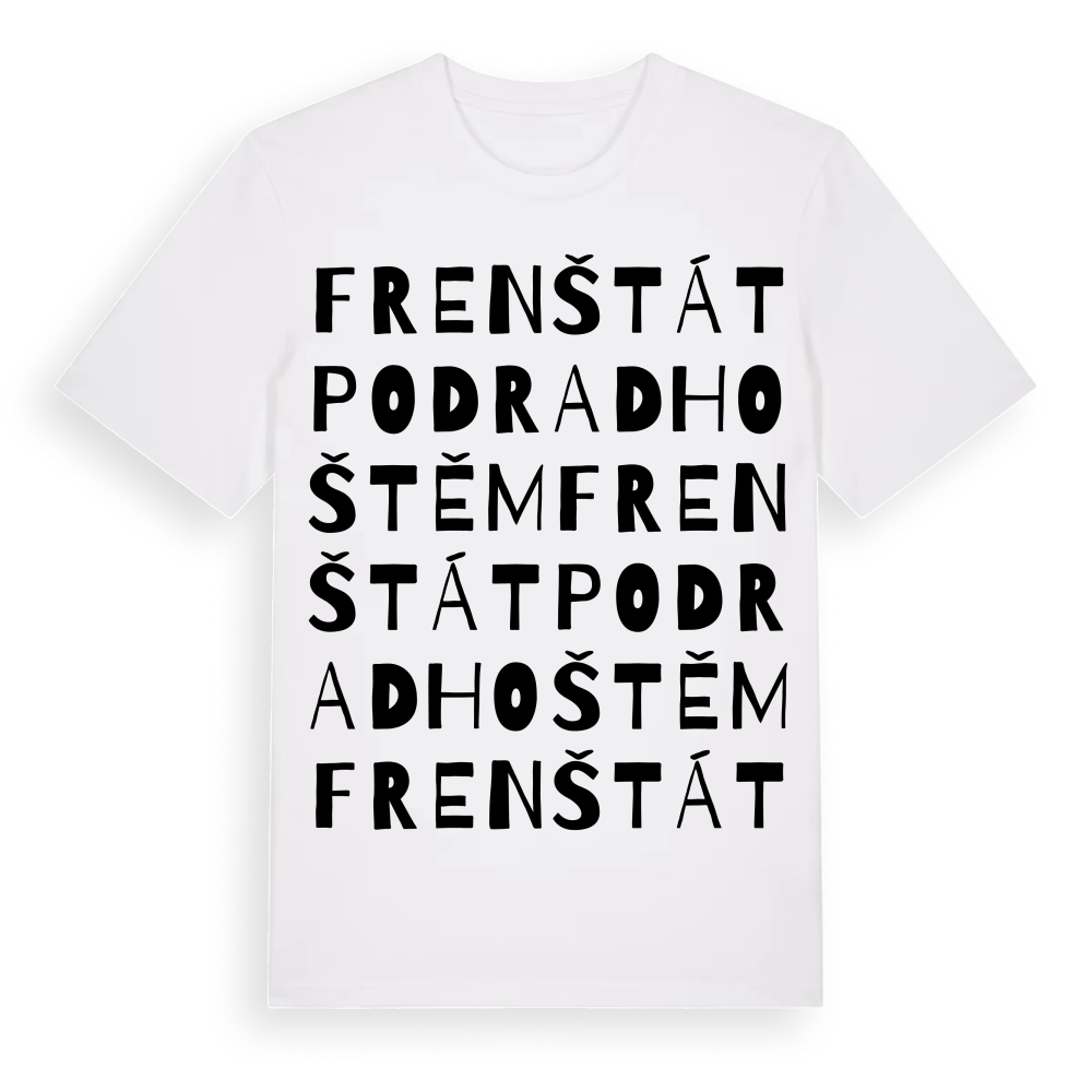 Frenštát pod Radhoštěm ordlek t-shirt – White, i miljö