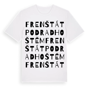 Frenštát pod Radhoštěm ordlek t-shirt – ekologisk bomull t-shirt från Pinshirt