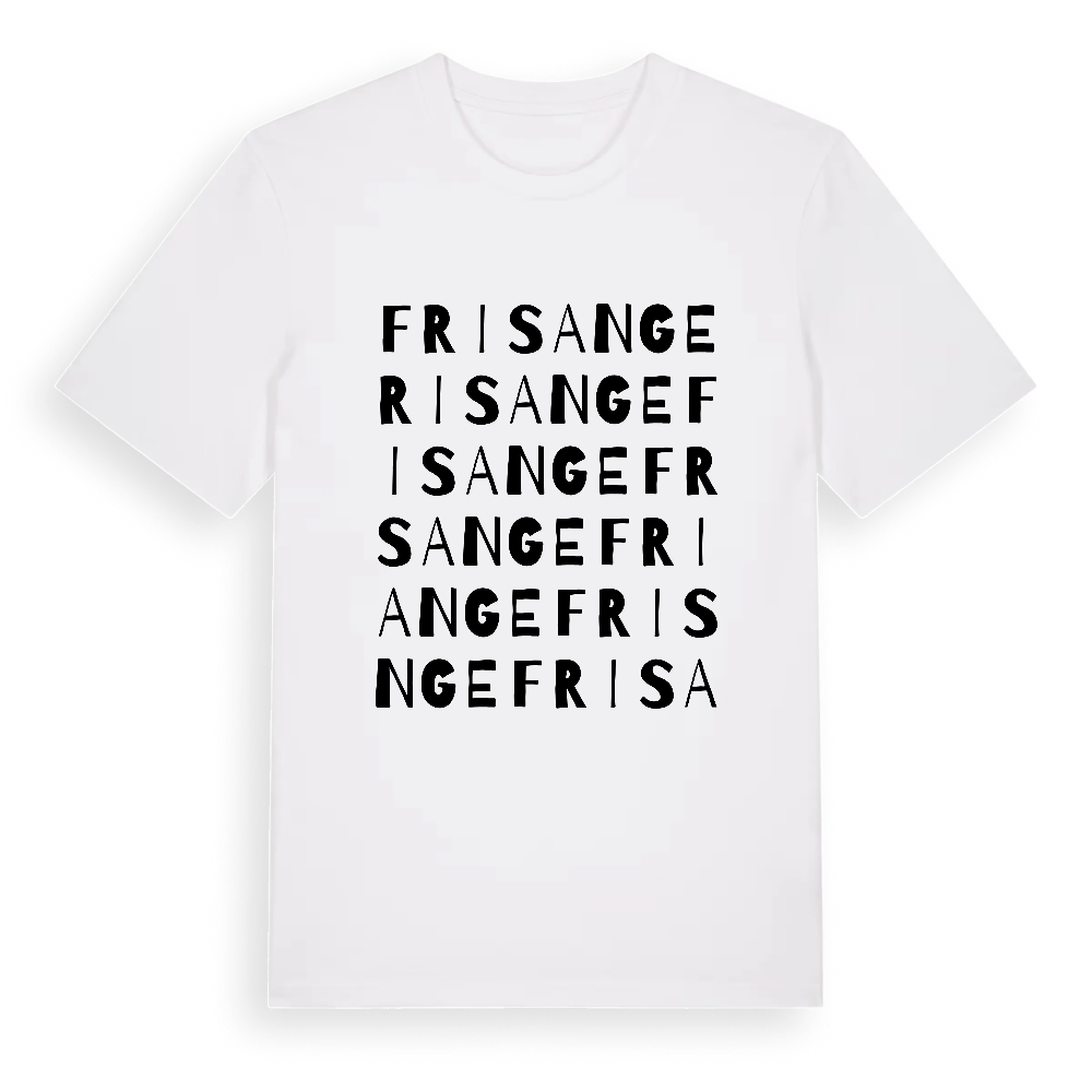 Frisange ordlek t-shirt – White, i miljö