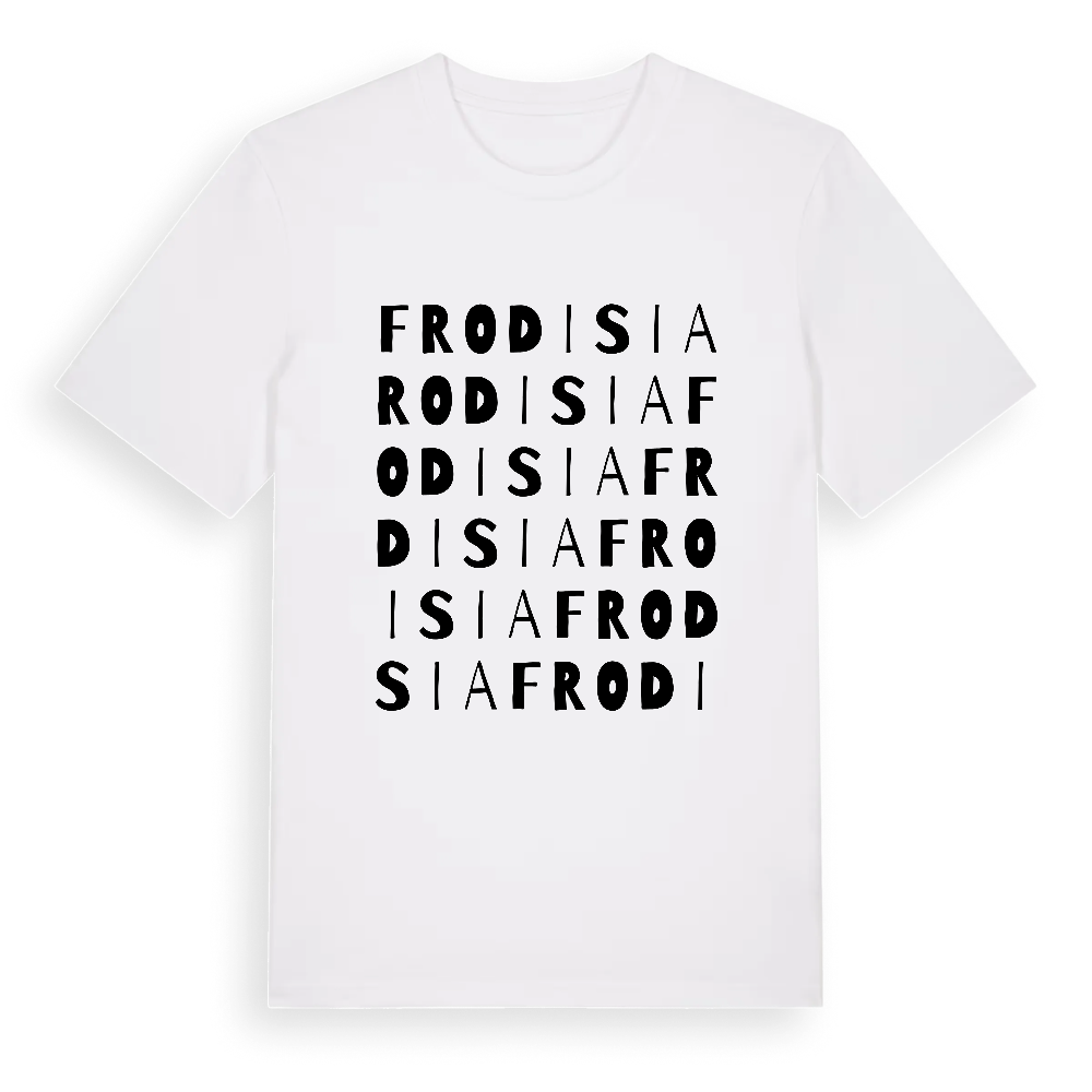 Frodisia ordlek t-shirt – White, i miljö
