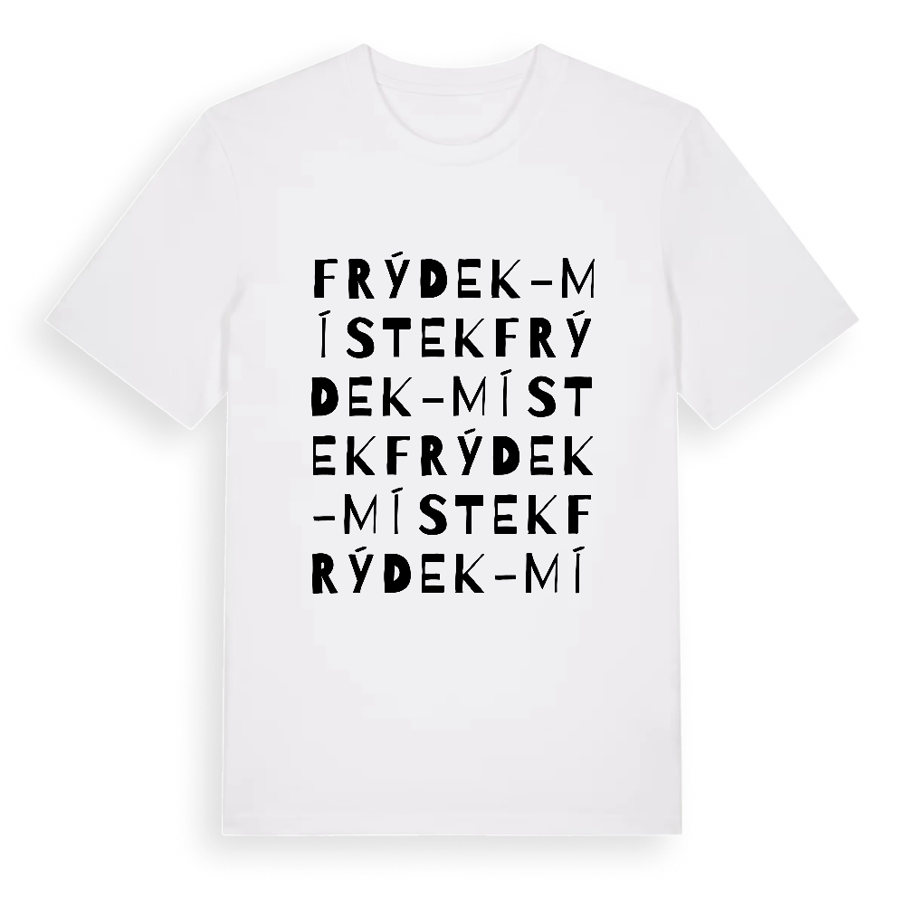 Frýdek-Místek ordlek t-shirt – White, i miljö