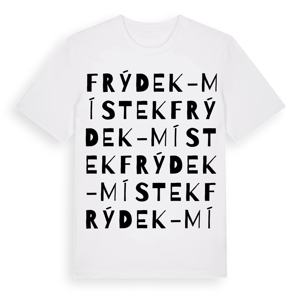 Frýdek-Místek ordlek t-shirt – White, i miljö