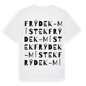 Frýdek-Místek ordlek t-shirt – ekologisk bomull t-shirt från Pinshirt