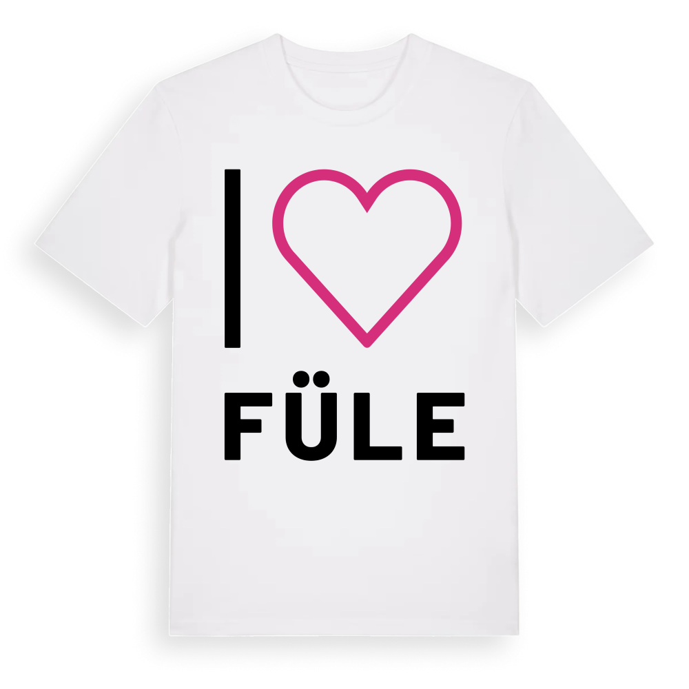 Jag älskar Füle t-shirt stort tryck – White, i miljö
