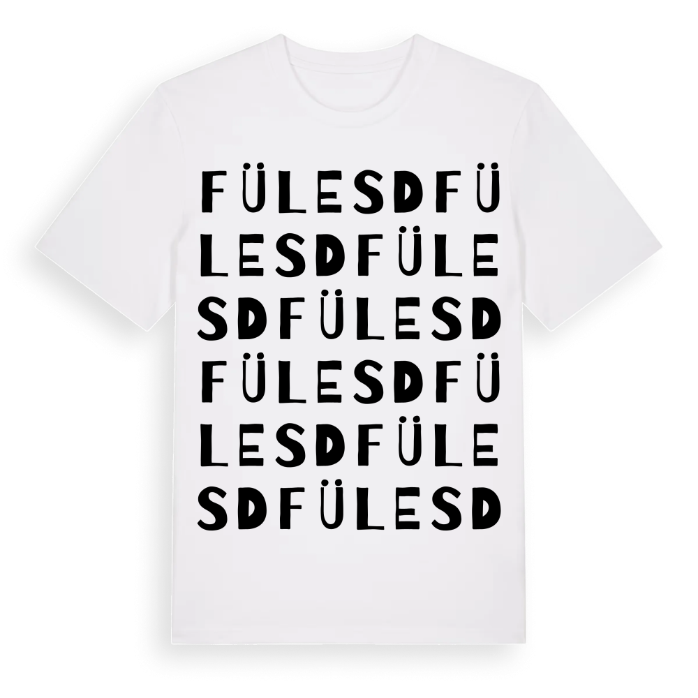 Fülesd ordlek t-shirt – White, i miljö