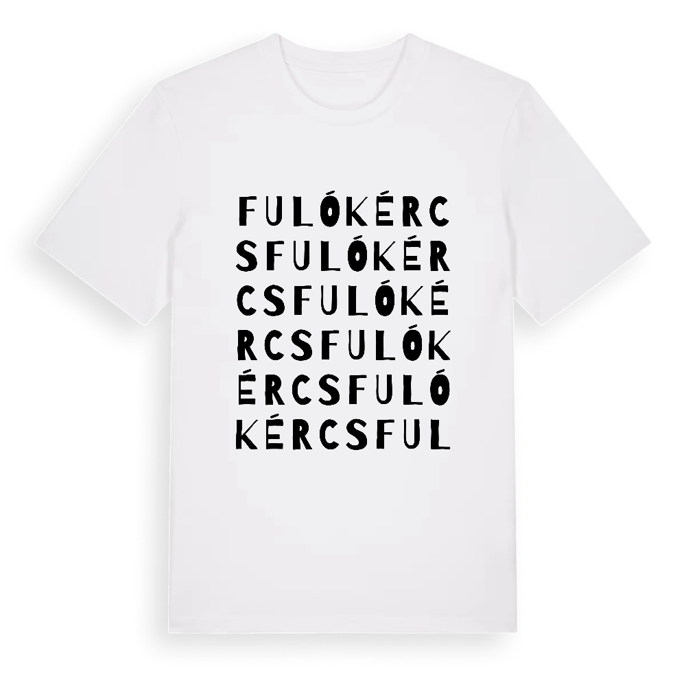 Fulókércs ordlek t-shirt – White, i miljö
