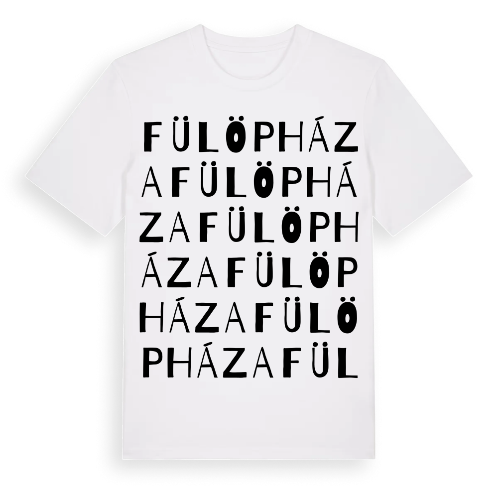 Fülöpháza ordlek t-shirt – White, i miljö