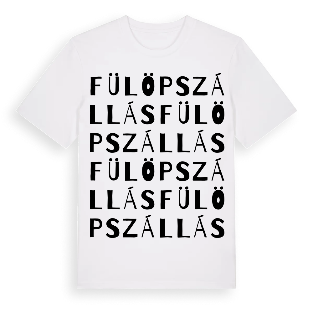 Fülöpszállás ordlek t-shirt – White, i miljö