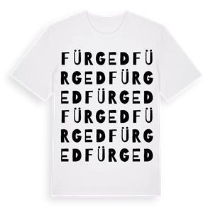 Fürged ordlek t-shirt – ekologisk bomull t-shirt från Pinshirt