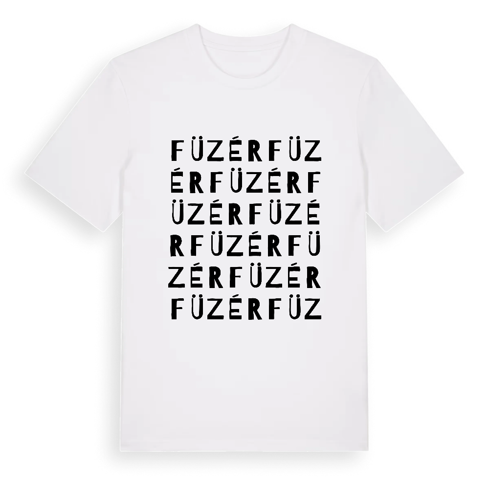 Füzér ordlek t-shirt – White, i miljö