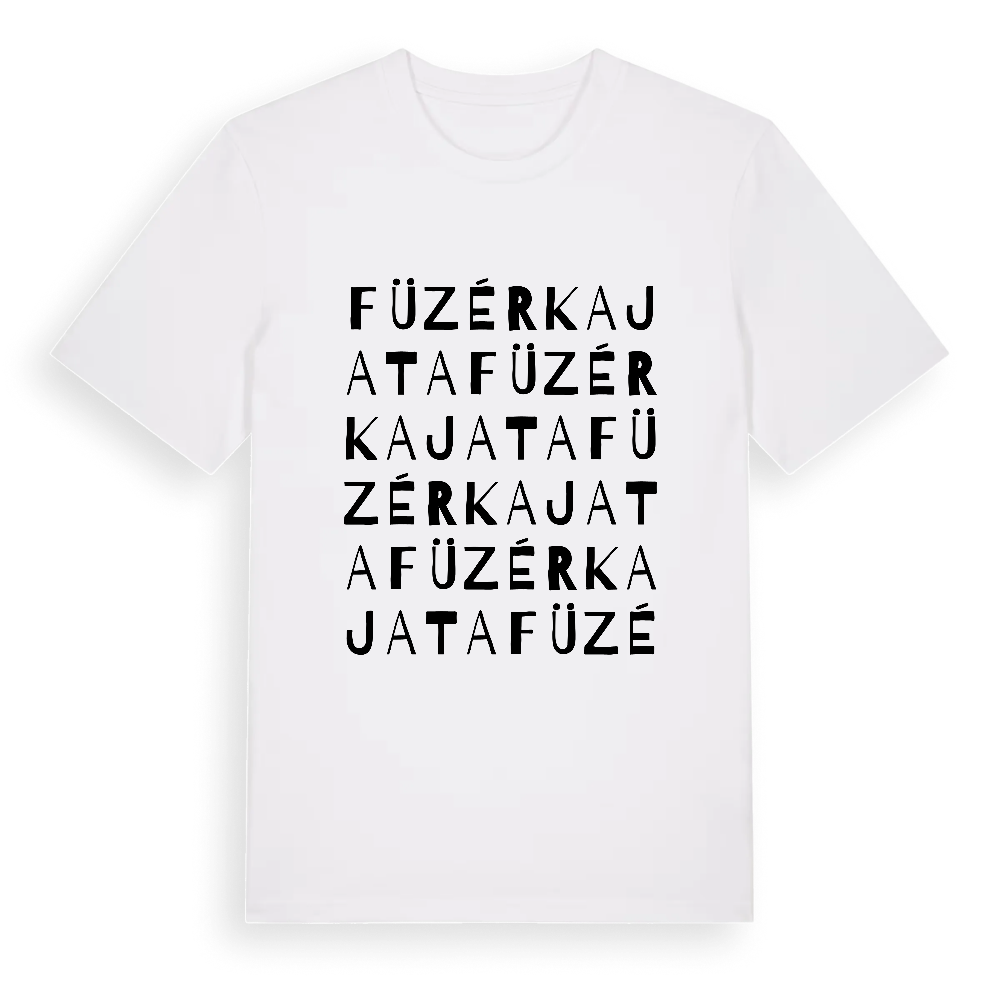 Füzérkajata ordlek t-shirt – White, i miljö