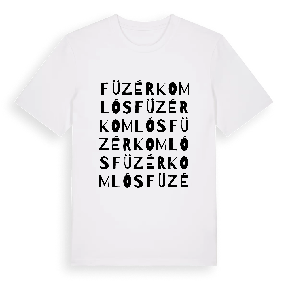 Füzérkomlós ordlek t-shirt – White, i miljö