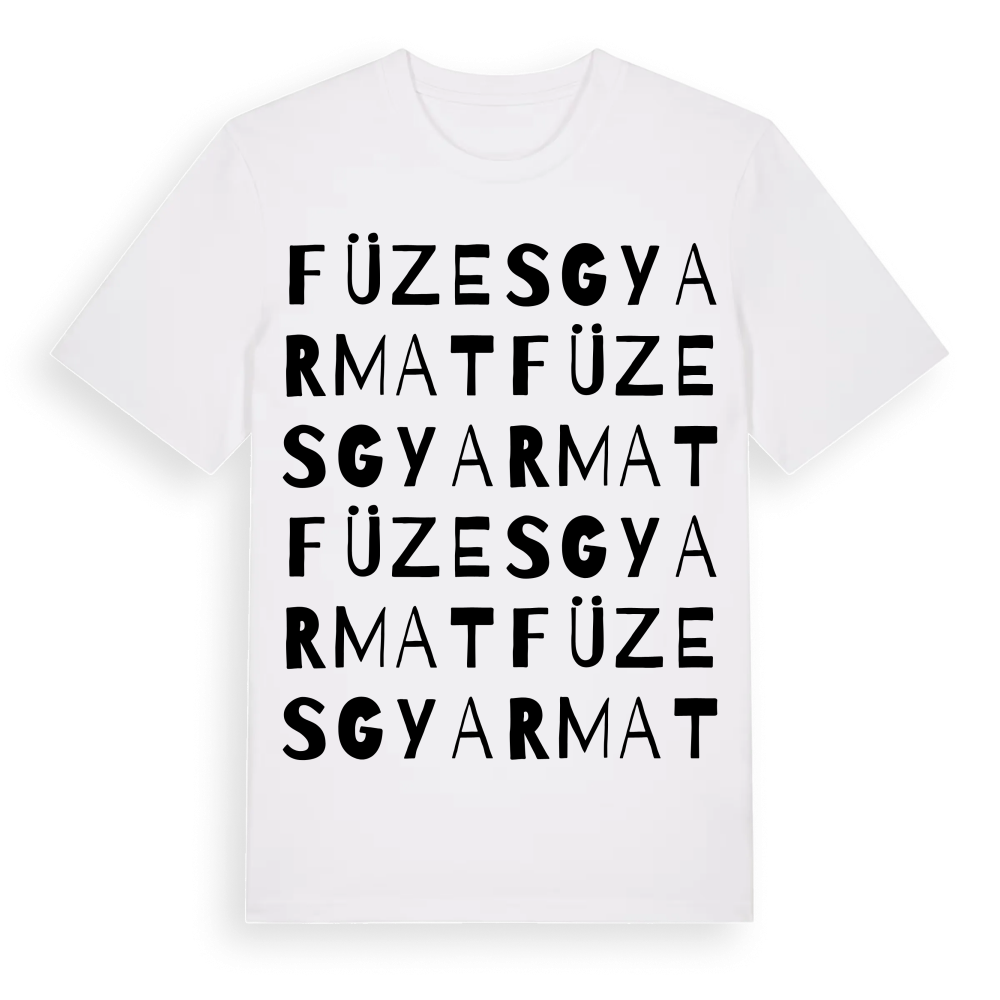 Füzesgyarmat ordlek t-shirt – White, i miljö