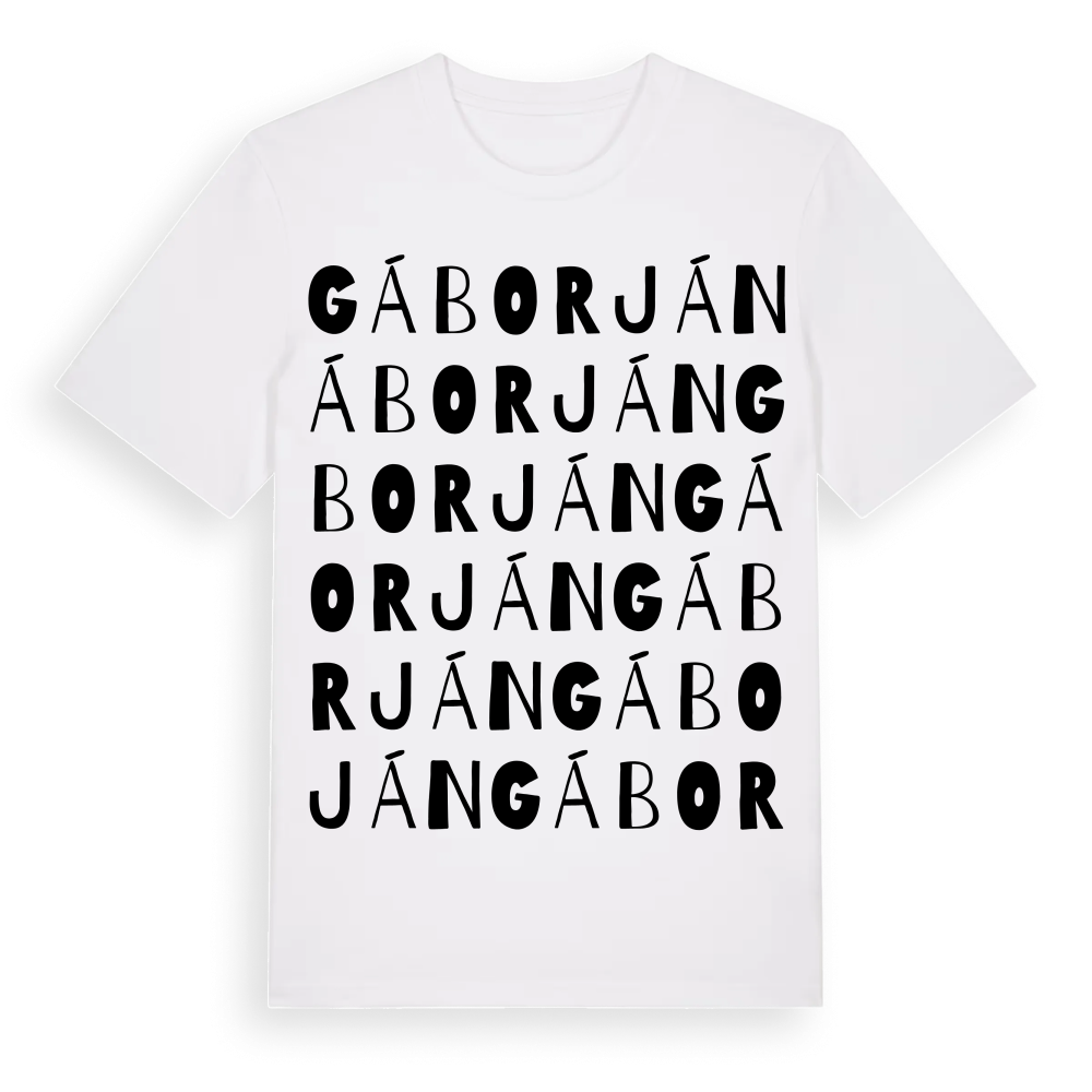 Gáborján ordlek t-shirt – White, i miljö