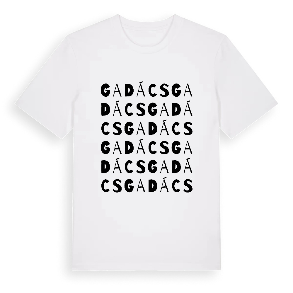 Gadács ordlek t-shirt – White, i miljö