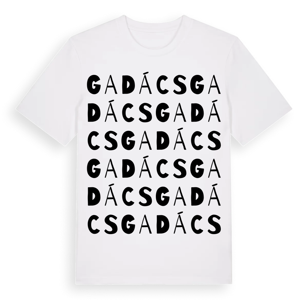 Gadács ordlek t-shirt – White, i miljö