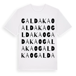 Galdakao ordlek t-shirt – ekologisk bomull t-shirt från Pinshirt