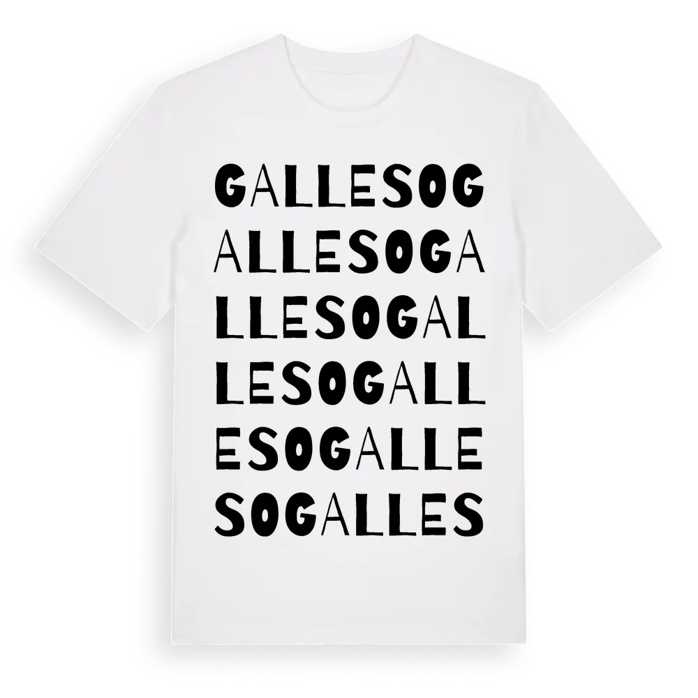 Galleso ordlek t-shirt i miljö