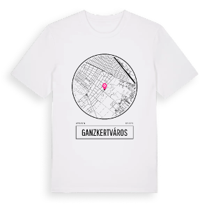 Ganzkertváros t-shirt – ekologisk bomull t-shirt från Pinshirt