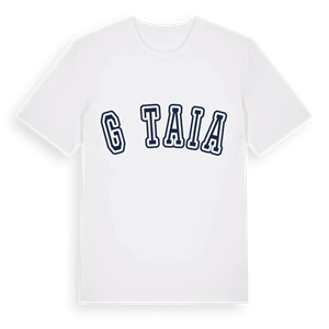 Gătaia college t-shirt – ekologisk bomull t-shirt från Pinshirt