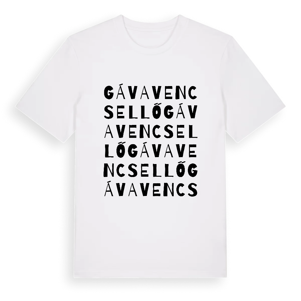Gávavencsellő ordlek t-shirt – White, i miljö