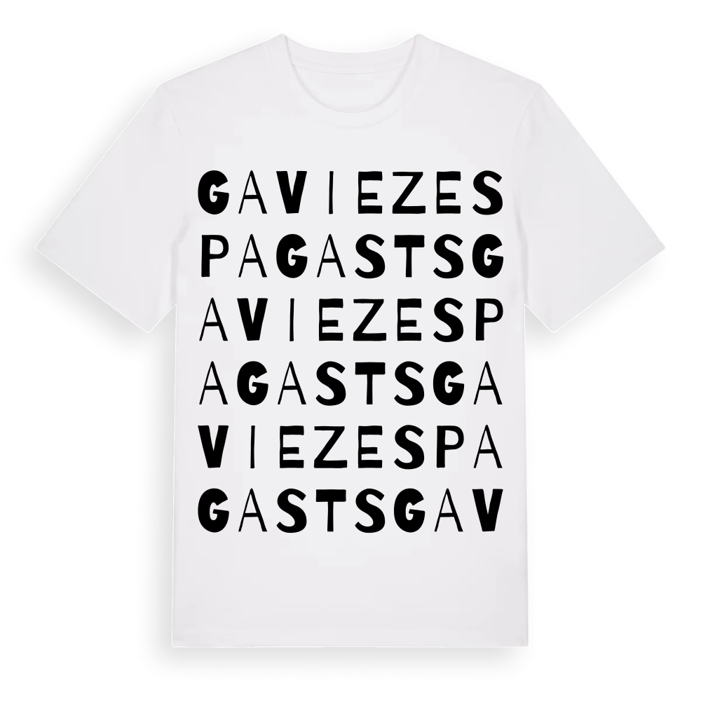Gaviezes pagasts ordlek t-shirt – White, i miljö