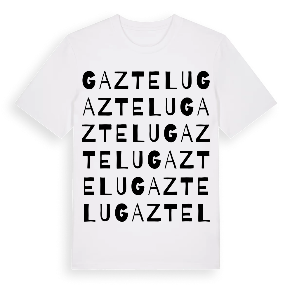 Gaztelu ordlek t-shirt – White, i miljö