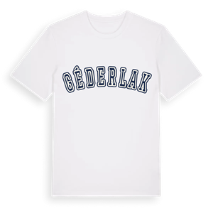Géderlak college t-shirt – ekologisk bomull t-shirt från Pinshirt