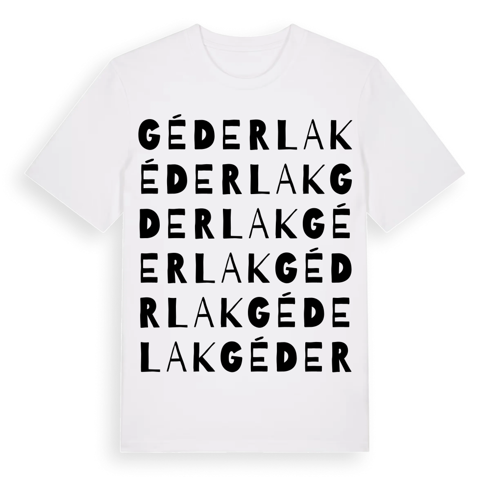 Géderlak ordlek t-shirt – White, i miljö
