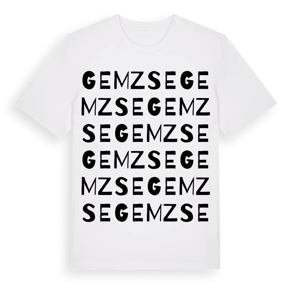 Gemzse ordlek t-shirt – White, i miljö